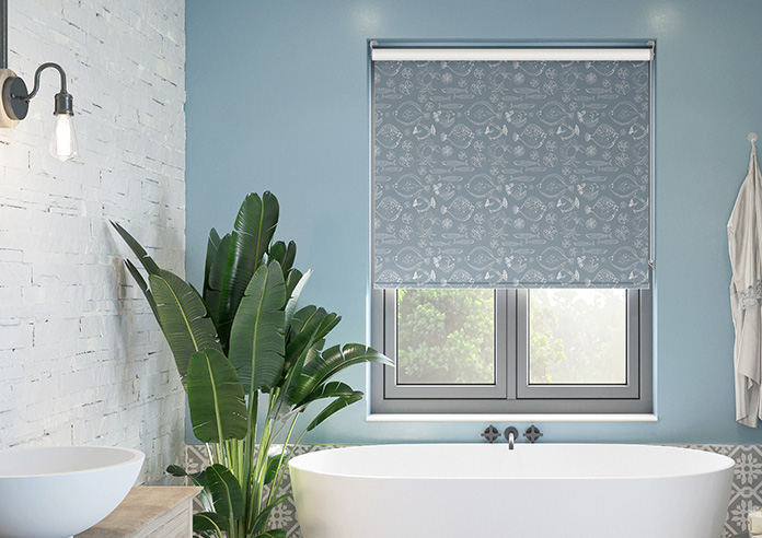 Under the Sea, Blue Mist - Twist&Fit Roller Blind - Image 3